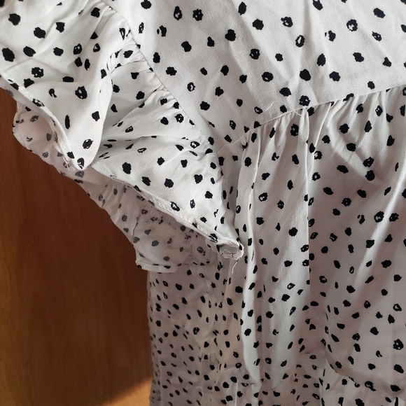 Animal Dotted Tiered Babydoll Top NWT - Picture 2 of 3